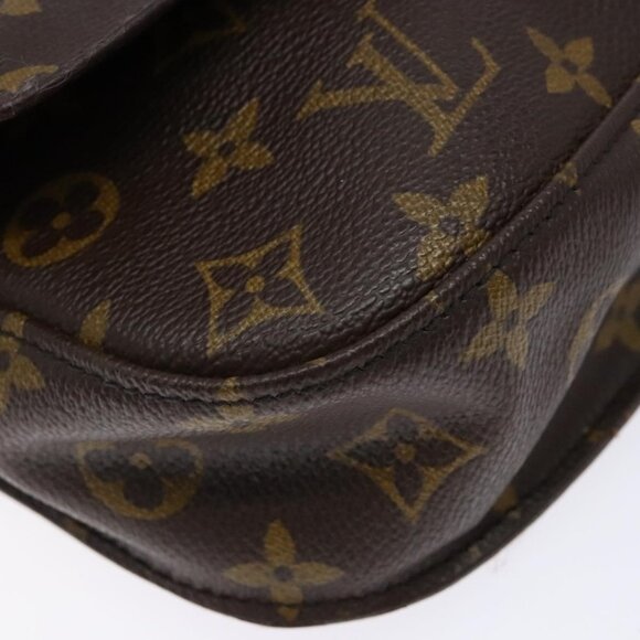 Authentic LOUIS VUITTON Monogram Saint Cloud MM Shoulder Bag M51243 LV - Picture 8 of 16